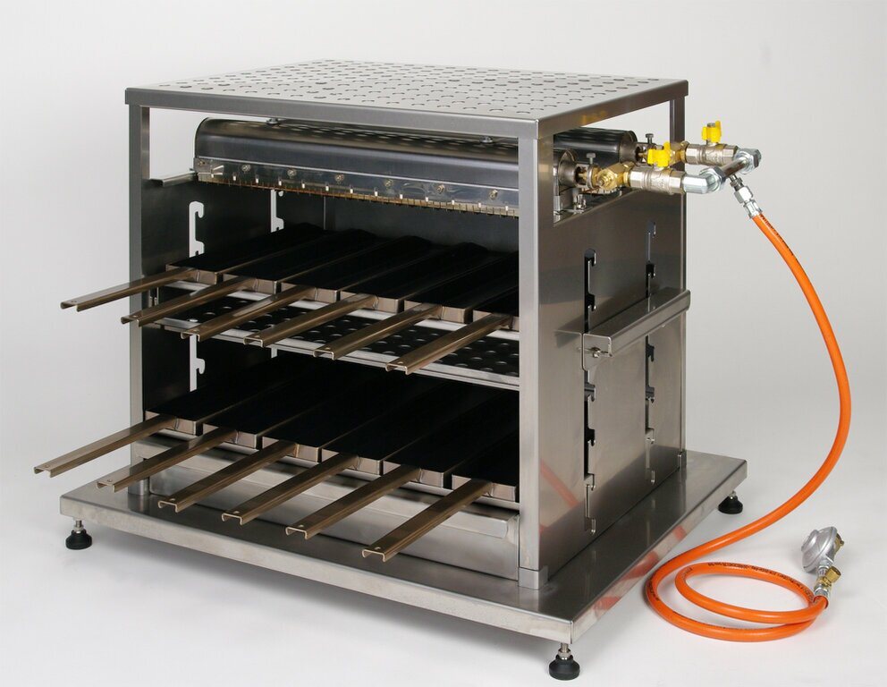 Raclette-Ofen COMFORT-Line mit zwei Pfannenreihen