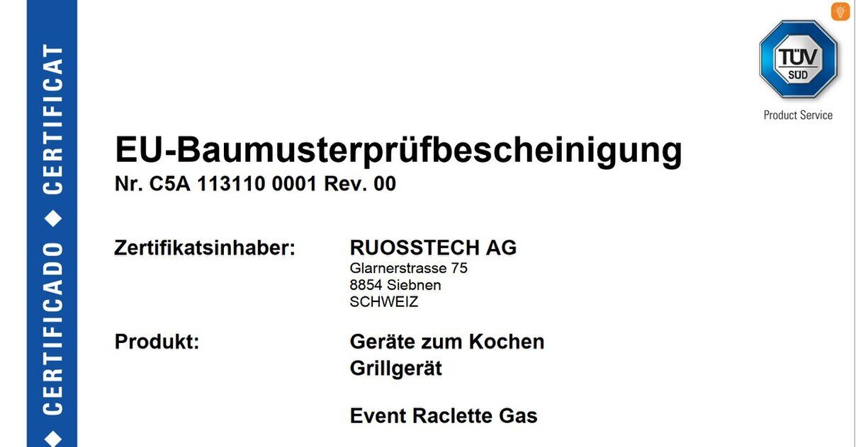 Vorschau der EU-Baumusterprüfbescheinigung